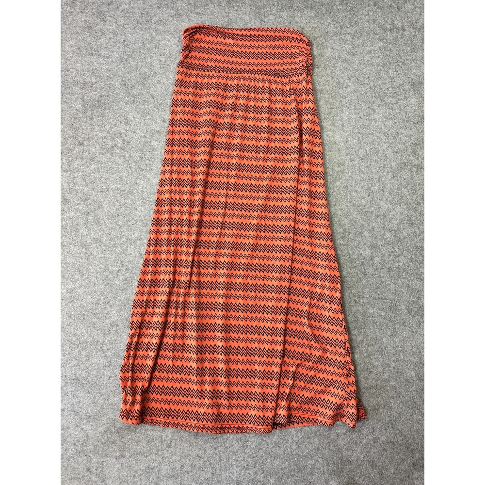 India Boutique Palazzo Pants Womens One Size Orange Chevron Casual Wide Leg
